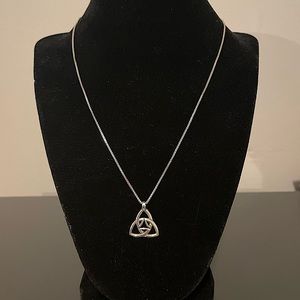 Sterling Silver Celtic Trinity Necklace